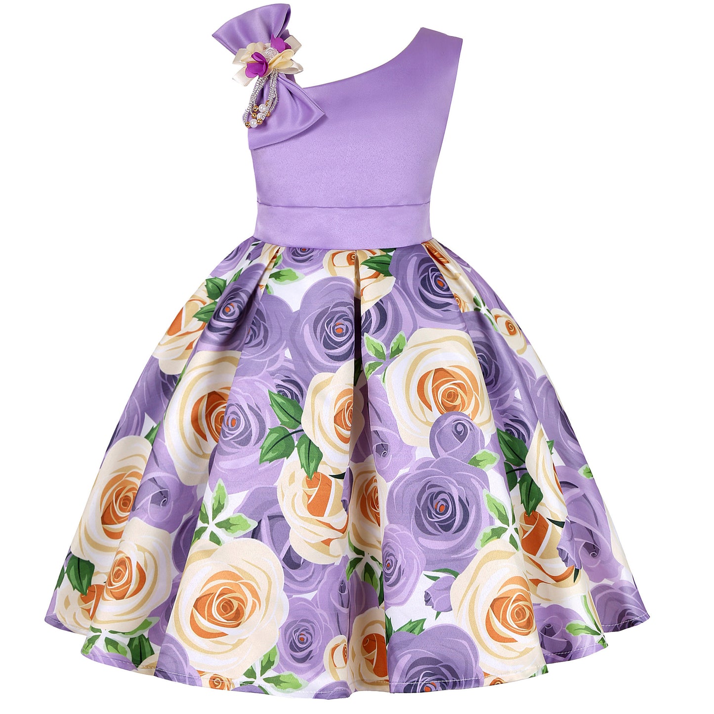 Girls' Dresses Girls' Princess Dresses Digital Print Children's Dresses - Glamour Gale