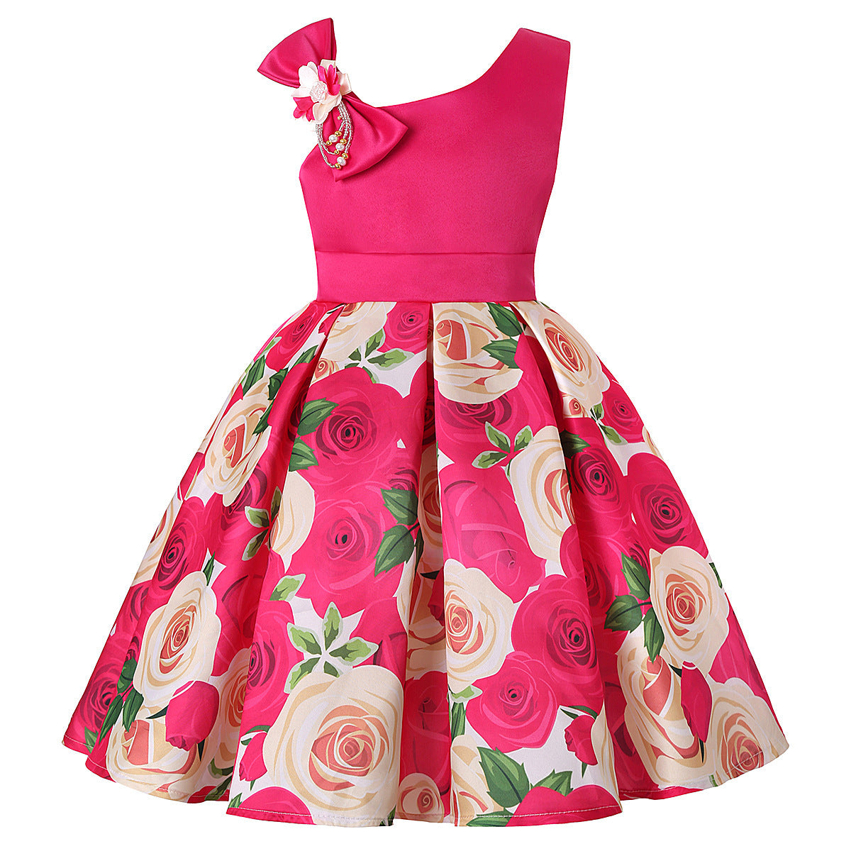 Girls' Dresses Girls' Princess Dresses Digital Print Children's Dresses - Glamour Gale