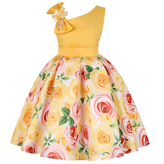 Girls' Dresses Girls' Princess Dresses Digital Print Children's Dresses - Glamour Gale