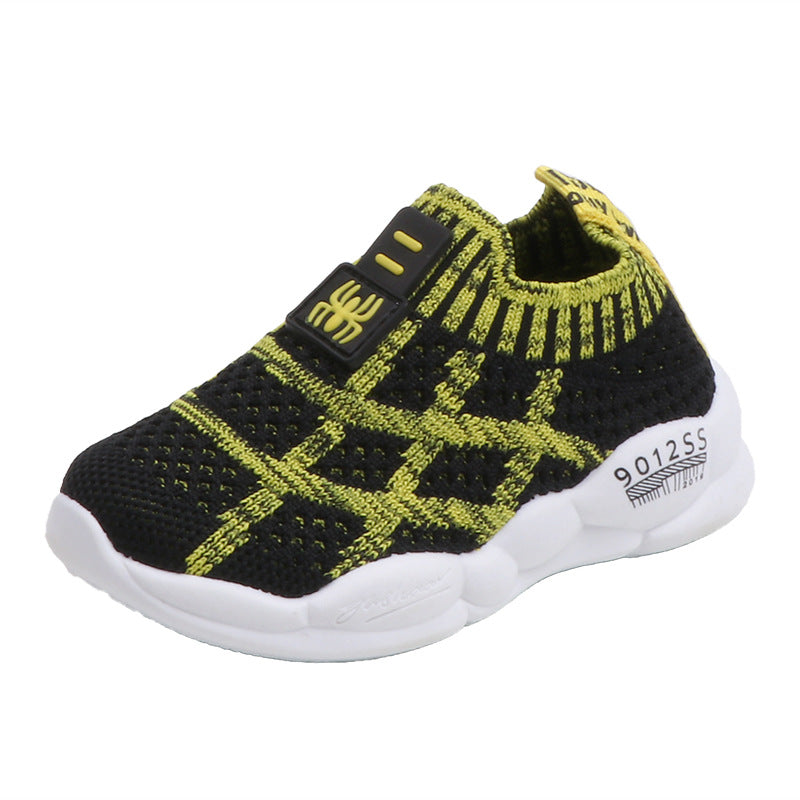 Mesh Sneakers Korean Style Boys And Girls Fly-knit Casual Shoes