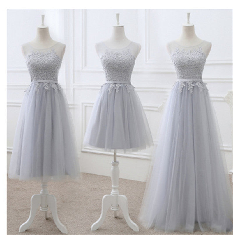 Short Sisters Group Bridesmaid Dress Long Evening Dress