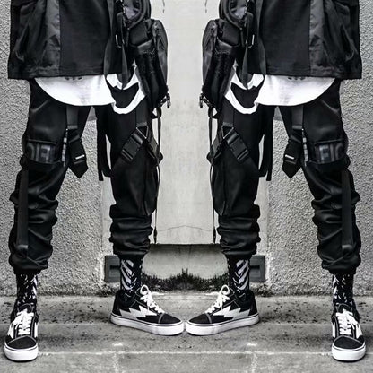 Functional Overalls Dark Functional Pants Paratrooper Pants Hip-Hop All-Match Casual Pants Men - Glamour Gale