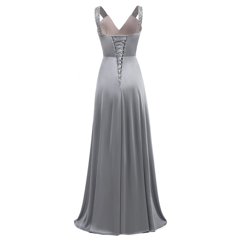 Women Sleeveless Sexy A-Line Elegant Wedding Party Formal Gowns Long Evening Dress - Glamour Gale