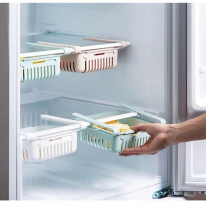 Refrigerator Telescopic Storage Basket Refrigerator Drawer Storage Rack Freshness Preservation Box Freezing Box Storage Rack