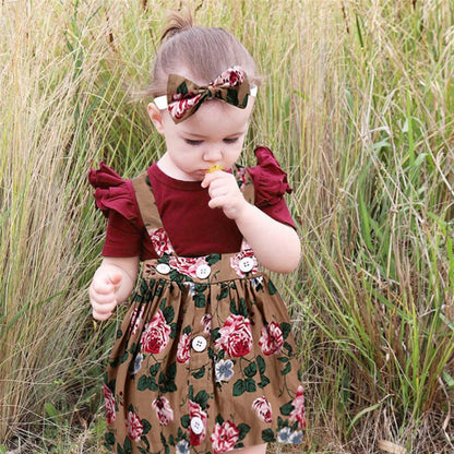 Clothing girl Baby Girls Kids Skirt Romper Clothes