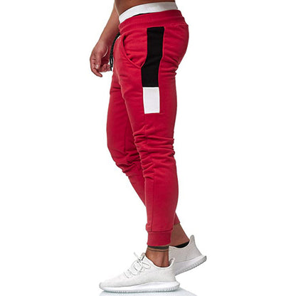 Drawstring Trousers With Elastic Waist And Waist Rope