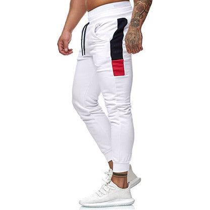 Drawstring Trousers With Elastic Waist And Waist Rope