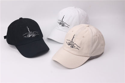 Baseball Cap Men And Women Creative Embroidery Sunshade Cap Hat Tide