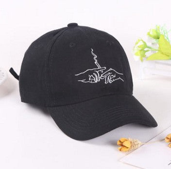 Baseball Cap Men And Women Creative Embroidery Sunshade Cap Hat Tide