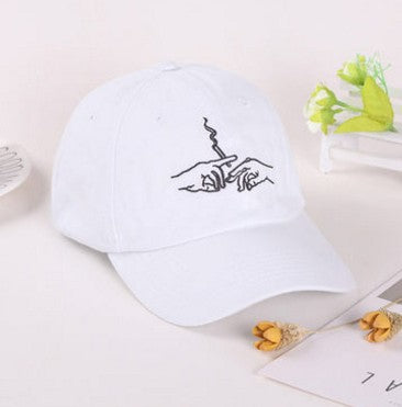 Baseball Cap Men And Women Creative Embroidery Sunshade Cap Hat Tide