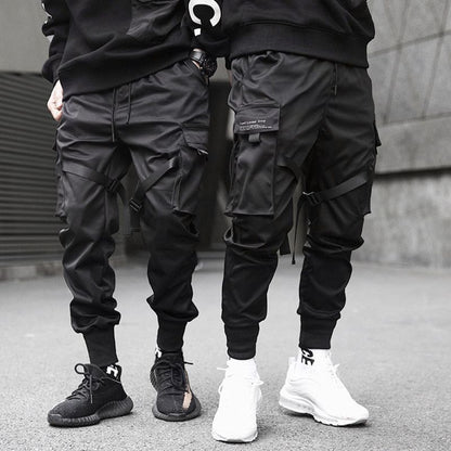 Functional Wind Pocket Tactical Plus Size Tooling Trousers Men'S Tide Brand National Tide Leisure Streamer Pure Cotton Trousers