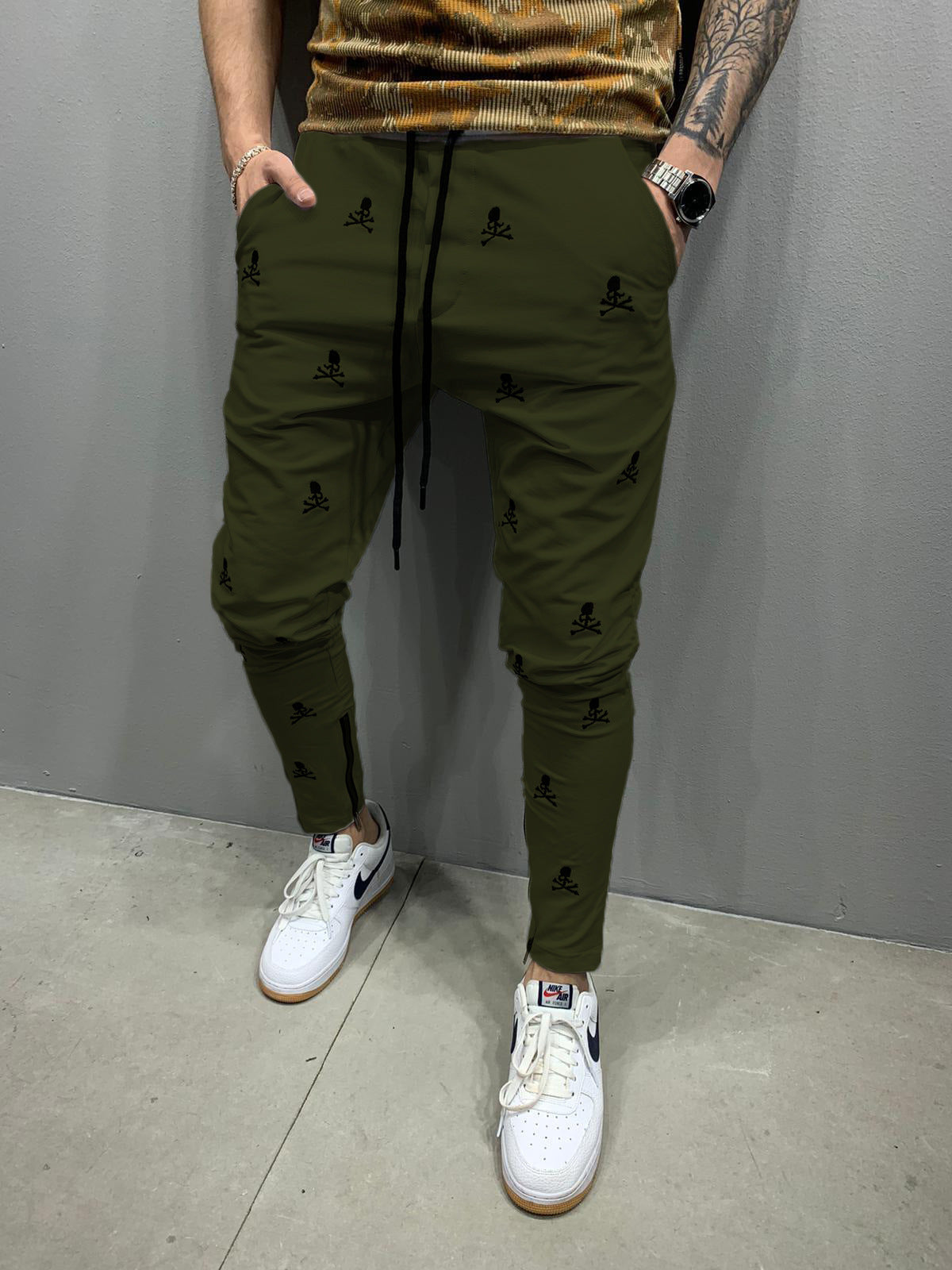 Men's Fitness Sweatpants Hit Color Hip Hop