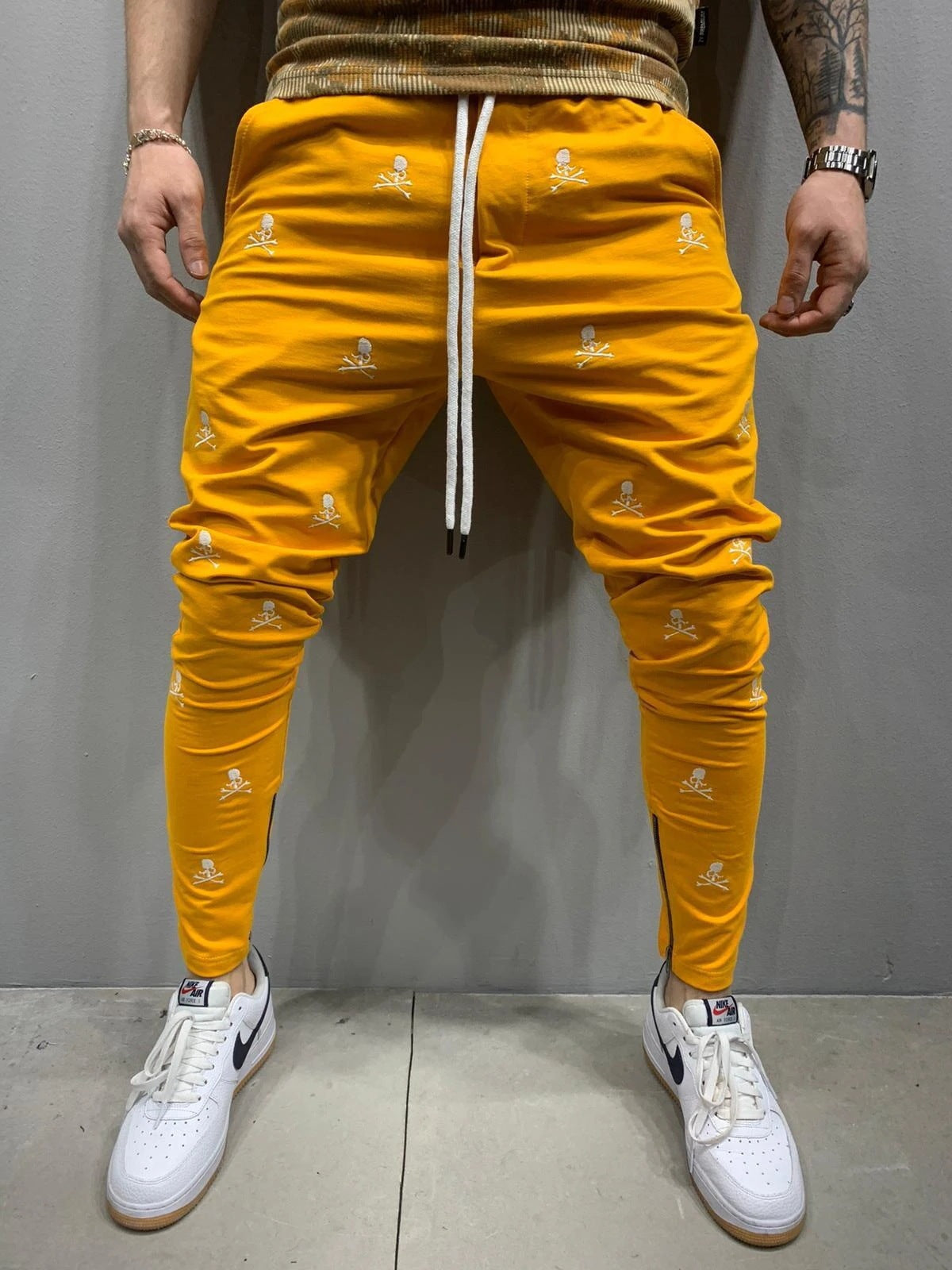 Men's Fitness Sweatpants Hit Color Hip Hop