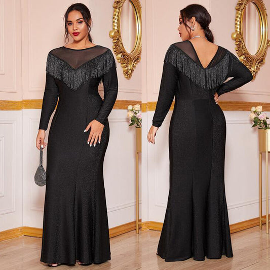 Fat Women Plus Size Evening Party Prom Long Dress Dresses - Glamour Gale