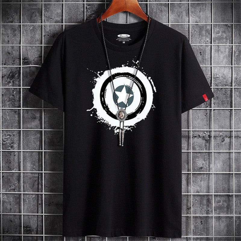 Year Round Neck Trendy T-shirt Half Sleeve Men's Clothing