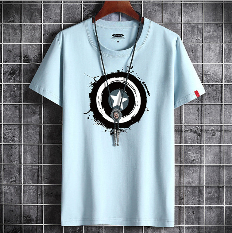 Year Round Neck Trendy T-shirt Half Sleeve Men's Clothing