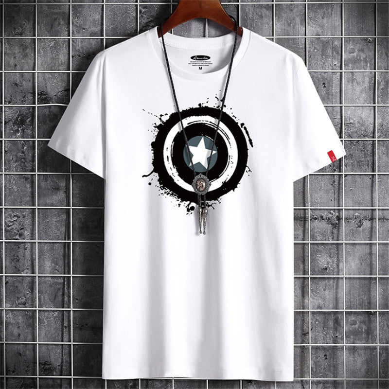 Year Round Neck Trendy T-shirt Half Sleeve Men's Clothing