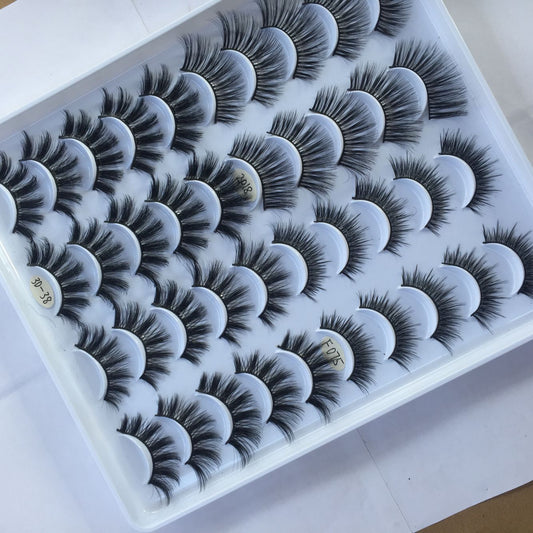 20 Pairs Of False Eyelashes Three-dimensional Multi-layer Mixed Eyelashes