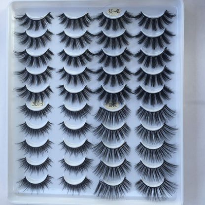 20 Pairs Of False Eyelashes Three-dimensional Multi-layer Mixed Eyelashes