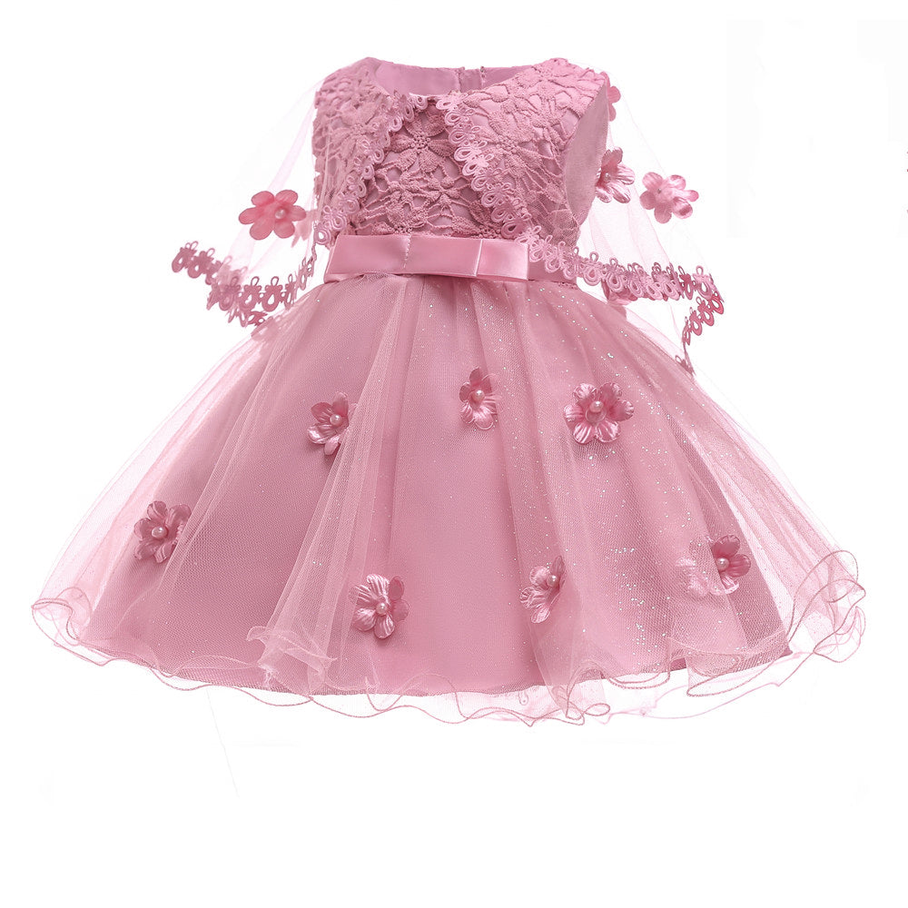 Girls Elegant Wedding Princess Dress Kids Party Formal Dress - Glamour Gale