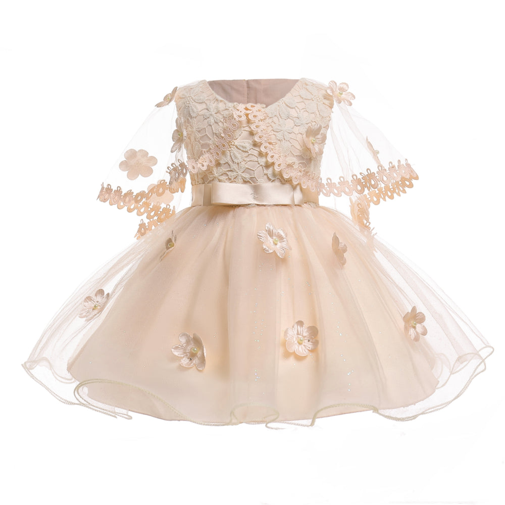 Girls Elegant Wedding Princess Dress Kids Party Formal Dress - Glamour Gale