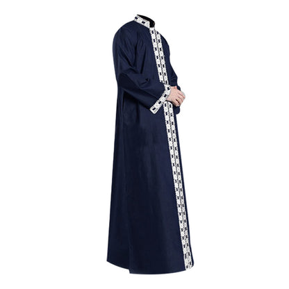 Long Blouse, Long-sleeved Solid Color Casual Wear Robe