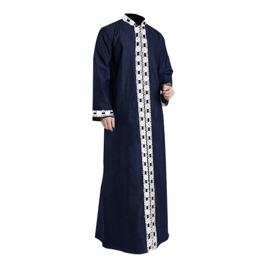 Long Blouse, Long-sleeved Solid Color Casual Wear Robe