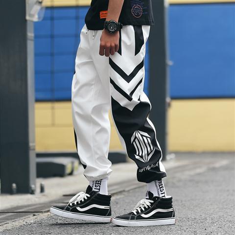 Casual Loose Feet Men's Tide Brand Nine-point Beam Sports Pants