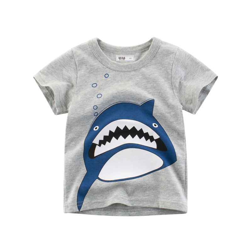 Summer Men's Clothing Children's Short-sleeved T-shirt