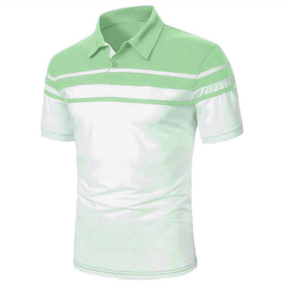 Men's Striped Polo Short Sleeve