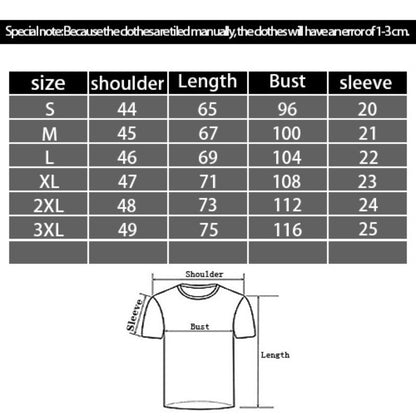 Men's 3D Digital Printing Casual Round Neck Short Sleeves T-shirt