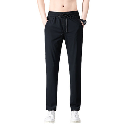 Ice Silk Casual Pants Men's Summer Thin Straight Sports - Glamour Gale