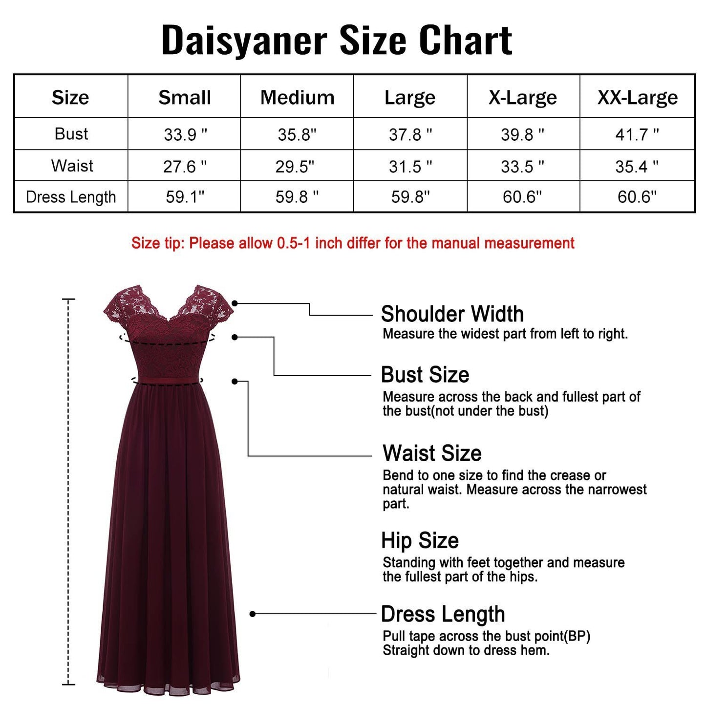 Lace Edge Chiffon Patchwork Waist-tight Long Dress