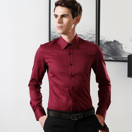 Men's Long-sleeved Slim-fit Business Shirt