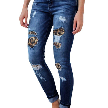 Women's Patch Stretch Skinny Jeans