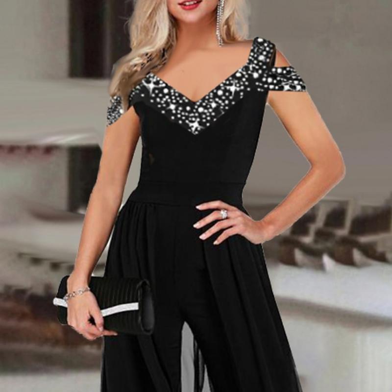 Women's Collar Strapless High Waist Jumpsuit