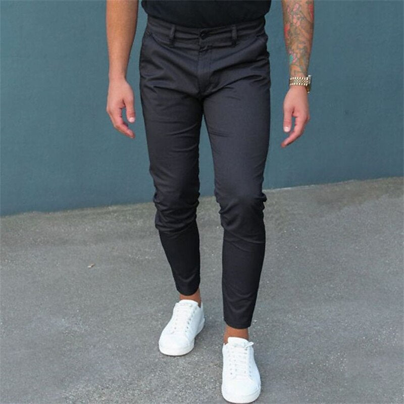 European And American Tight Pocket Zipper Slim Fit Trousers - Glamour Gale