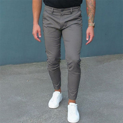 European And American Tight Pocket Zipper Slim Fit Trousers - Glamour Gale