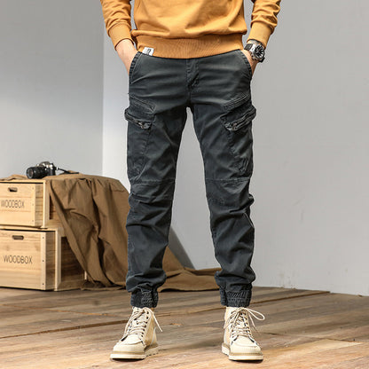 Overalls Men's Autumn New High Street All-match Japanese Ankle-tied Loose Trousers - Glamour Gale