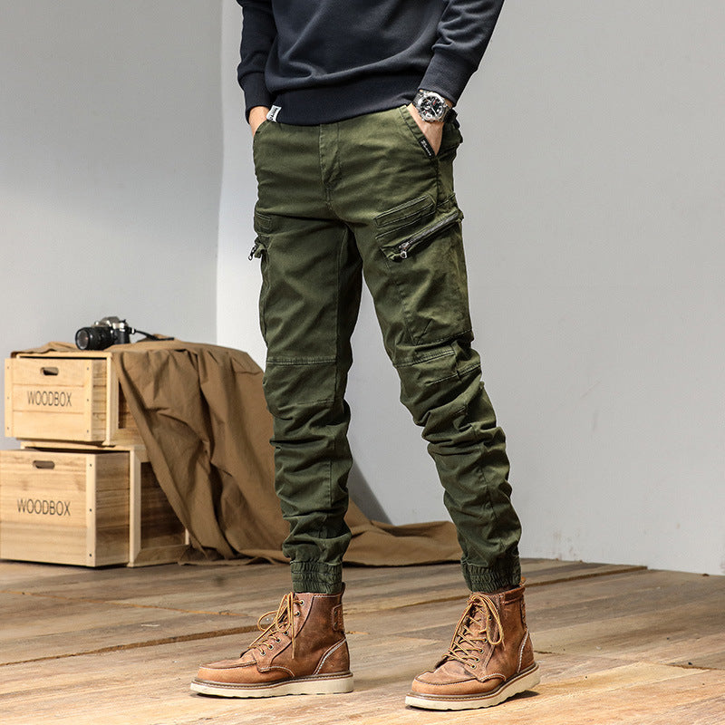 Overalls Men's Autumn New High Street All-match Japanese Ankle-tied Loose Trousers - Glamour Gale