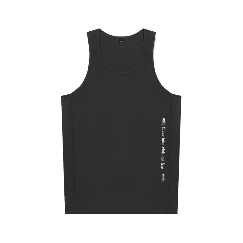 Solid Color Running Workout Vest Men