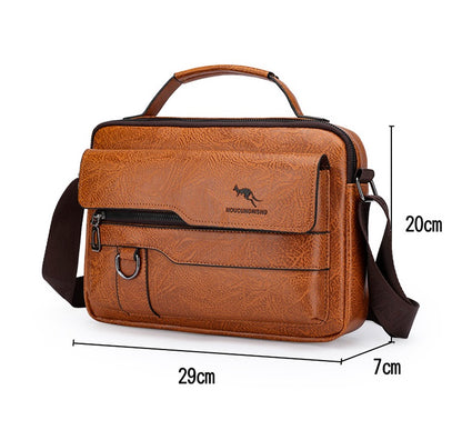 New Horizontal Men's Handbag Shoulder Bag