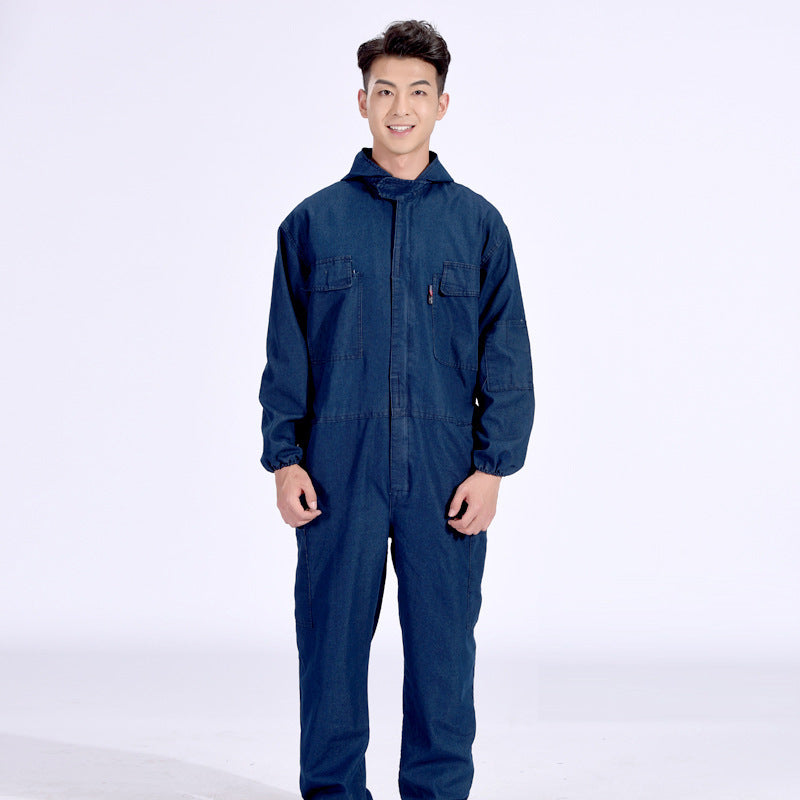 One-piece Denim Overalls Suit Men - Glamour Gale