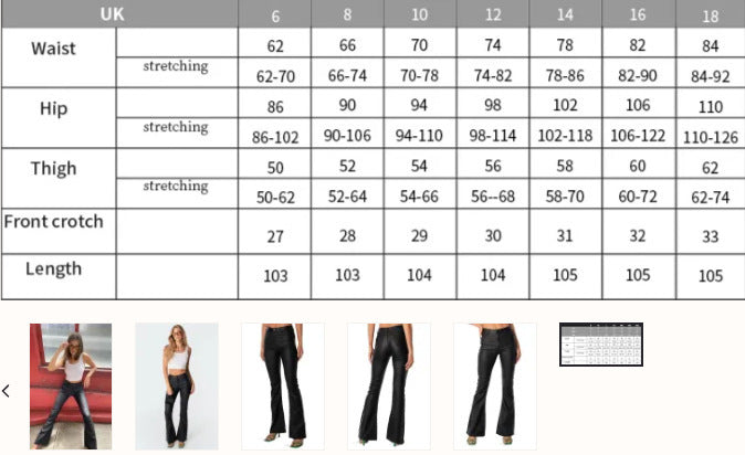 High Waist Skinny Sheepskin Fleece-lined Casual Flared Pants