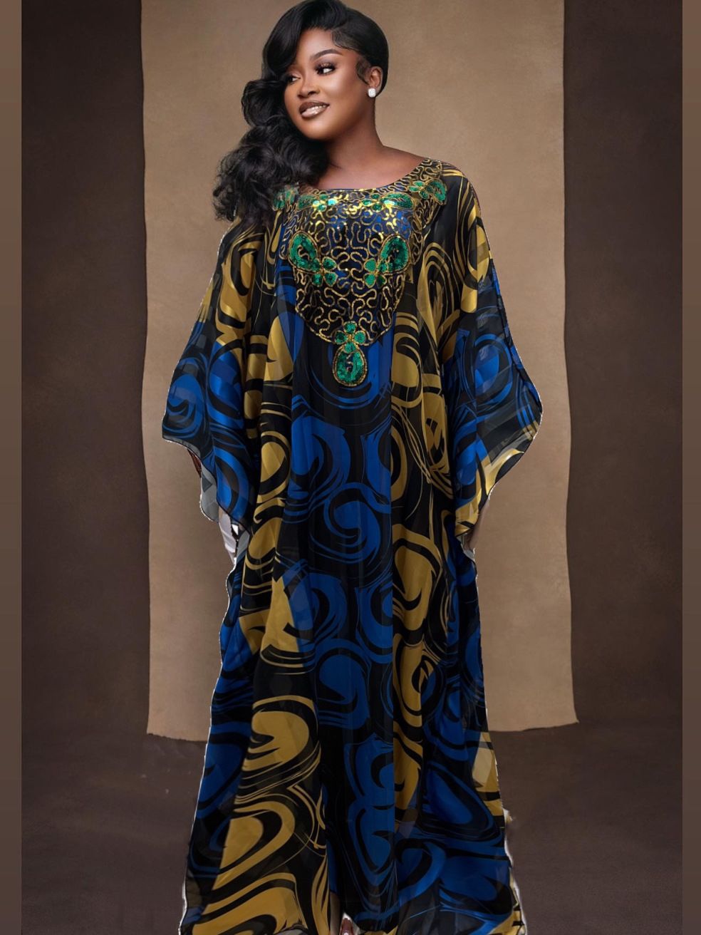 Fashion Printed Robe Dress Women - Glamour Gale