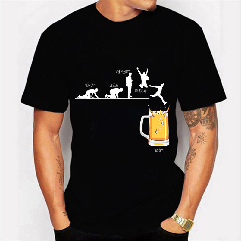 Men's T-shirt Weekend Casual Friday Beer Casual - Glamour Gale