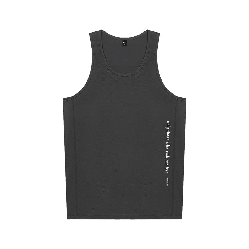 Solid Color Running Workout Vest Men