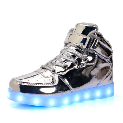 High-top radiant shoes