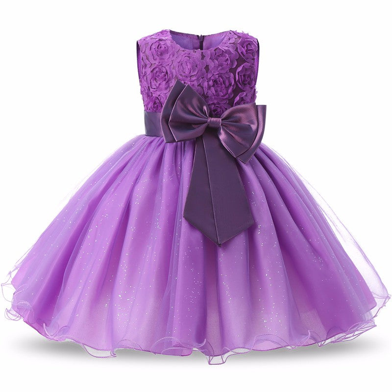 Princess Flower Girl Dress Summer Tutu Wedding Birthday Party Dresses - Glamour Gale