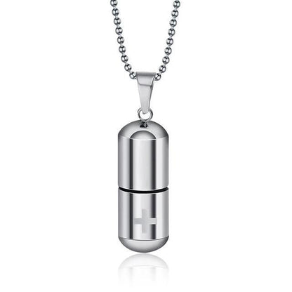 Perfume bottle pendant necklace